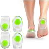 Rieoany 2 Paires TALLONIERA IN SILICONE PER SPINA CALCANEARE - Solette Gel per Tallonite e Fascite Plantare, Plantari Ortopedici con Cuscinetto Ammortizzante, Alzatacco Adatte per Uomo e Donna (L(40-46))