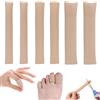 CensuobOB 6 Pezzi Protezione Dita Piedi, Tubo Proteggi Dita in Silicone, Manicotti per Dita Dei Piedi in Gel Tagliabile, Salva Punte e Proteggi Dita, Copri Dita per Prevenire Calli Vesciche e Duroni (S, M, L)