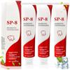 Toivize 3 Pezzi SP-8 Dentifricio Probiotico Sbiancante, Dentifricio SP8 con 8 Probiotici Attivi, Rimuove Macchie, Pulizia Profonda, Alito Fresco, Cura Completa di Denti e Gengive, 120g per Tubo