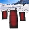 Sonew Cuscino riscaldante elettrico 3 velocità intelligente regolabile regolabile pad riscaldatore USB impermeabile per giacca di abbigliamento per uso esterno in campeggio invernale