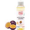 Yum'Lube | Olio Massaggio Sensuale E Lubrificante - Olio Per Massaggio Corpo Eccitante E Rilassante - Olio Corpo Profumato al Frutto della Passione - 100% Naturale, Bio, Comestibile - Made In France