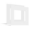 JUNOMI® Set da 2 Passepartout 30x30 cm Dimensioni Esterne - per Formato Immagine 20x20 cm - Spessore 1,5 mm - Colore Bianco Puro