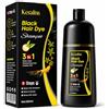 ABYAN Keraliss Shampoo Colorante Nero 3 in 1, Tintura per Capelli con Formula Nutriente, 500ml