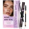 LZM Colla Ciglia Finte Ciuffetti - Tenuta Forte 2in1 A Lunga Durata Colla Per Ciglia Finte Facile Da Usare Lash Clusters Glue Adatto Per Le Extension Ciglie Ciuffetti Lash Bond And Seal (5ml+5ml)