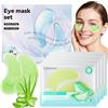 Uheltosly 48 Pezzi Riparazione Patch Occhi, Calmante Idratante Maschera Occhi, Contorno Occhis Idratante, Migliorare il disagio degli occhi, Cure di pulizia per uomini e donne (Aloe Vera)