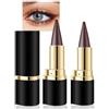 GmwyCzV 2 Pezzi Eyeliner Matte Quick-Dry, Penna Gel Marrone, Impermeabile Opaca Rapida Asciugatura, Cosmetico Duratura Trucco, Non Macchia