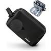 Chakipee Beauty Case da Viaggio, Beauty Uomo da Viaggio, Borsa da Toilette per Uomo e Donna Grande, Trousse con Maniglia Laterale, Astuccio Porta Tucchi, Borsa Cosmetica (Nero,Grande)