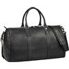 STILORD 'Santiago' Vintage Borsone da Viaggio Uomo Vera Pelle Borsa Sportiva Donna Duffle Bag Bagaglio a Mano - Travel Bag 28L a Tracolla da Cabina per Weekend & Business, Colore:nero