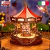Robotime Modellismo kit costruzioni PUZZLE 3D LEGNO Carillon Giostra costruire Musica Led
