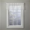 SKL Home by Saturday Knight - Mantovana con diamanti all'uncinetto, 127 x 35 cm, colore: Bianco