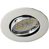 Wonderlamp W-E000017 Basic Basic - Faretto da incasso rotondo, Portalampade incluso: GU10, diametro di 8,5 x 1,5 cm, colore cromo