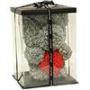Mimbre Natural Orso Deco Fiori C/Cuore (28×28×40)