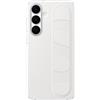 Samsung Standing Grip Case cover con cinturino e funzione cavalletto per Galaxy S25 FE, White