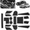BSTW Compatibile con Kia Stonic 2018-2025 Tappetini Antiscivolo per Kia Stonic GT-Line S Tappetini in Gomma per Console Centrale, Porta Bicchieri, Scanalatura Porta (Bianco)