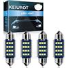 Keiurot Lampadine a festone a LED 6418 da 36 mm, C5 W, Canbus, senza errori, 239 6461, lampadine a festone a LED per interni auto, planimetria, portiera, luci di cortesia, bianche, 12 V-24 V,