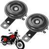 KLLJ Clacson Auto,Clacson Universale 12V,12V Clacson Moto,Clacson Moto Forte Potente,Tromba Auto,Tromba Potente Clacson per Moto,Scooter,Veicolo,ATV,Quad,Moped,Nero