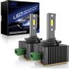 OVVOFPP Lampade LED D3S 36000 Lumens, 180W 6500K Bianco Estremamente Luminoso per Fari Auto, 1:1 Sostituzione Lampade Xenon HID, Plug and Play 2 Pezzi