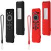 AIYAAIYA Custodia Protettiva in Silicone Compatibile con Telecomando Samsung BN59-01480A Solar Smart TV 2025, AIYAAIYA Cover di Controllo Antiscivolo per BN59-01432A BN59-01455A (Rosso+Nero)