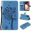 Fatcatparadise Cover per Samsung Galaxy A03S, Custodia Samsung A03S, Custodia Portafoglio a Libro in Pelle Flip Cover e TPU Silicone con Funzione Supporto Chiusura Magnetica per Galaxy A03S (Blu)