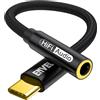 Splitter Audio USB C A Doppio Jack 3,5 Mm - Adattatore Tipo C Per Cuffie Con Chip DAC - Compatibile IPhone 16/15, Galaxy S24, IPad Pro, Pixel