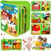 BARAKYEG Busy Board per Bambini,Libro Montessori Interattivo 1 Anno,Quiet Book Sensoriale Educativo,Giochi Montessori 1 2 3 4 5 Anni,Pannello di Feltro attività,Valigetta Didattici Regalo Bimbo Bimba