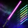 AYESY Lightsaber RGB a 7 Colori Modificabili,Laser Telescopiche Lightsaber Giocattolo,Manico Lunghezza Regolabile 41-80 cm,Soundfont di Battaglia di Film Simulati,per Halloween Natale Cosplay