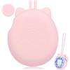 CYUXING Custodia in silicone per Tamagotchi Paradise, design rosa con cinturino da polso, accessorio protettivo lavabile e antiurto, regalo per giocatori di videogiochi portatili (rosa)