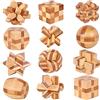 CHSEEO 3D Puzzle Rompicapo in Legno, Giocattoli Logica Puzzle in Legno, Classico Giocattolo Educativo Intelligenza, Ideale per Giocattoli Educativi Intelligenza e Regali per Bambini