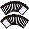 BQTQ 150 Pezzi Busta in Alluminio Richiudibile Borsa a Chiusura Lampo Piatta, Nero, 7.5x12cm