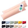 Blumtal Federe Cuscini Letto Matrimoniale Cotone - Federe Cuscini 40x145-100% Cotone, Set di 2 Federe in Jersey con Cerniera, Federa certificate Oeko-Tex, Federe Cuscino Letto - Rosa