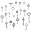 UR URLIFEHALL 100 ciondoli tibetani a forma di chiave in argento antico per fare gioielli, bracciali, collane, portachiavi, artigianato