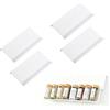 SANLIUBA Porta Spezie Cassetto，4pcs Spice Organizer Cassetto Modulare a 24 Scomparti per La Conservazione Delle Spezie in Cucina, Progettato per Contenere Barattoli Di Spezie (Bianco)