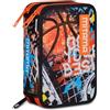 Mitama Astuccio Scuola 3 Scomparti, TRIPLO DOUBLE BALL, Contenuto 47 pz, Completo di Matite, Pennarelli, Portapenne Scuola Elementare Bambino