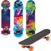 Skateboard con Tavola 80 cm in Legno Concava Sub Urban Multicolore
