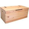 Cassapanca Baule 100x40x50 cm in Legno di Pino Naturale