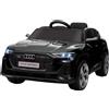 Macchina Elettrica per Bambini 12V con Licenza Audi E-Tron Sportback Nera