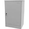Armadietto Metallico 1 Anta 1 Mensola 80x40x50 cm con Serratura a Chiave in Acciaio Grigio
