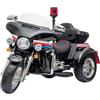 Moto Elettrica Polizia Americana 3 Ruote per Bambini 12V Kidfun Police Washington Nera