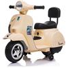 Piaggio Mini Vespa PX150 Elettrica 6V per Bambini Crema