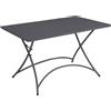 Tavolo Pieghevole da Giardino 120x70x72 cm Orta in Ferro Antracite