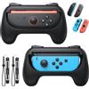 FASTSNAIL [Compatibile con Switch 1/2] FASTSNAIL Grips per Nintendo Switch2 (2025)/Switch e OLED per Joy-Con2, kit di impugnature per controller resistenti all'usura e antiscivolo, accessori per joypad NS2