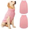 Mihachi Maglione a collo alto per cani, maglione invernale per cani, abbigliamento classico, lavorato a maglia, con foro per guinzaglio, per la stagione fredda