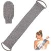 Lyivisk Spazzola per Schiena in Luffa Naturale per Doccia e Bagno, Spugna Esfoliante con Cinturino per una Pulizia Delicata e Massaggio del Corpo