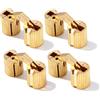 VOBOR 4 Pezzi 180°Cerniere a Scomparsa in Ottone, Cerniere Invisibili per Porte Scatola di Gioielli Fatti a Mano DIY (12mm)
