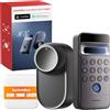 SwitchBot WiFi Smart Lock Ultra con Tastierino Vision Pro, riconoscimento 3D di volto e vene palmari, sblocco contactless, compatibile con cilindri europei. Supporta Matter, Alexa, Google e IFTTT