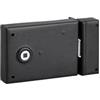 THIRARD - Serratura Orizzontale in Applique a Fouillot - Per Porta Interna - Reversibile - Perno 1/2 Giro - Asse 85 mm - Quadro 6 mm - 110 x 80 mm - Nero