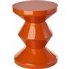 POLSPOTTEN - Sgabello Zig Zag - Arancione - Poliestere laccato