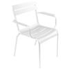 Fermob - Poltrona impilabile Luxembourg - Bianco - Alluminio laccato - Designer Frédéric Sofia