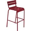 Fermob - Sgabello alto impilabile Luxembourg - Rosso - Alluminio laccato - Designer Frédéric Sofia
