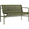 Hay - Panca con schienale Palissade Cord - Verde - Corda in tessuto di poliestere riciclato - Designer Ronan & Erwan Bouroullec